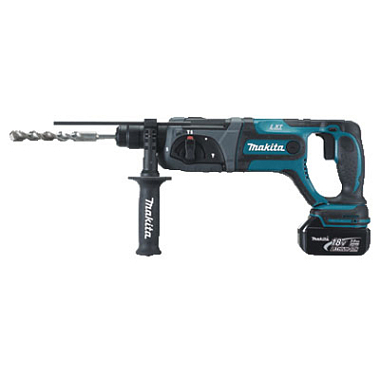 Перфоратор аккумуляторный MAKITA DHR241RFE SDS+ 20мм, 1,9 Дж, 3-х реж, 18В 3А/ч Li-Ion, 2 аккум, D-обр рукоятка, кейс
