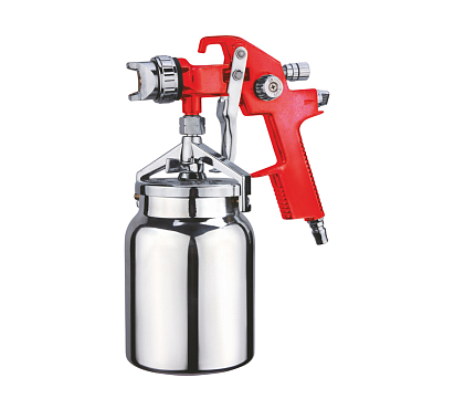 Краскопульт ELITECH HVLP, верх.пластик.бак-0.6л,141-283л/мин, 3бар, сопло-1.4мм, 160-240мл/мин