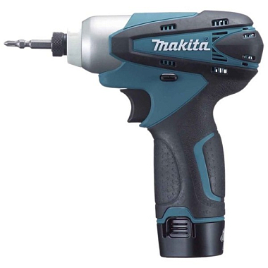 Аккумуляторная дрель-шуруповерт MAKITA DF330DWE 10.8В 1.3 Ач, Li-ion, 10 мм, БЗП, 24\14Нм, 2 аккум, кейс подсв.