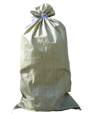 Мешок полипропилен 55*95см ЗЕЛЕНЫЙ 44гр для строительного мусора