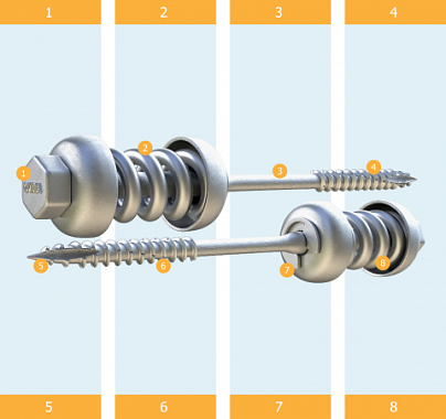 Пружинный узел Сила 10х280мм /Россия/