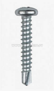Саморез 3,5х13 полусфера, сверло, цинк, JP81 DIN 7504-N(М)
