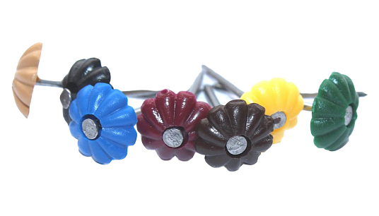 Гвозди декоративные т.корич, 100шт