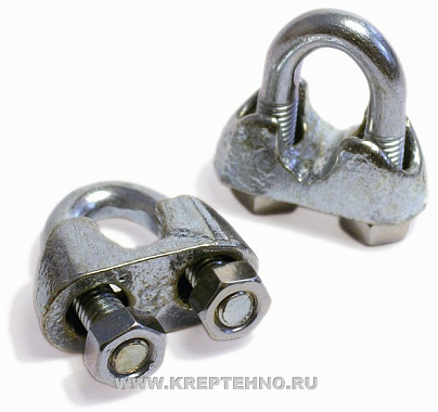 Зажим для троса 10мм DIN741 цинк