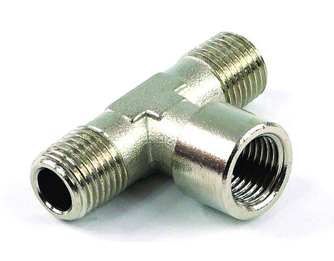 Уголок T 1/4"F (внутренняя резьба) - 1/4"MM (наружная резьба),  раб. давл до 20Бар, Elitech