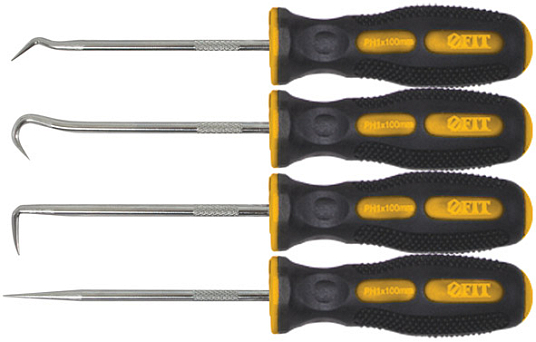 Набор монтажных захватов, прорезиненные ручки 4шт. FIT