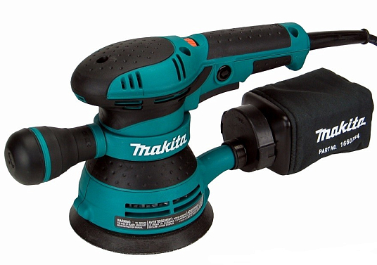 Шлифовальная машина орбитальная(эксцентриковая)  MAKITA BO5041K, 300Вт, 125мм, рег. скорости 4000-12000 об/мин, кейс