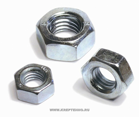 Гайка шестигранная М20  DIN934 цинк 