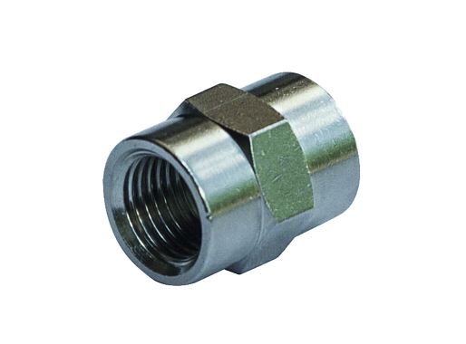 Переходник 1/4"F (внутренняя резьба) - 1/4"F (внутренняя резьба),  раб. давл до 20Бар, Elitech