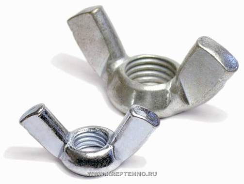 Гайка барашковая М12  DIN315 цинк 