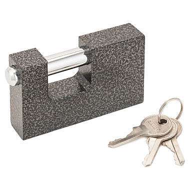 Замок навесной Аллюр ВС1Ч-780 (81*52мм) d12мм, 3 ключа, полимер