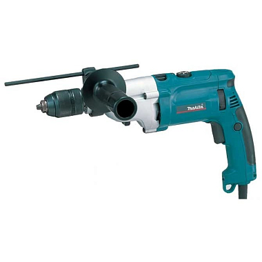 Дрель ударная MAKITA HP2071F 1010 Вт, 13 мм, БЗП, 2-х скор, расцеп. муфта реверс, регул.обор, подсветка, кейс