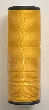 Нить синтетическая на катушке d=1,2мм, 90м, ЖЕЛТАЯ 