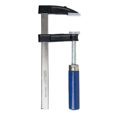 Струбцина F-образная 50/150мм, деревянная рукоятка, КОБАЛЬТ 