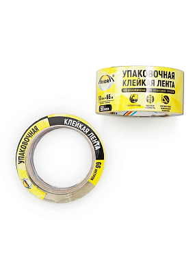 Скотч 50мм*66м прозрачный 50мкм, AVIORA