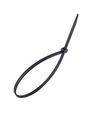 Петля для проводов 3,6*250 черная (устойчивая к УФ) [100 шт]