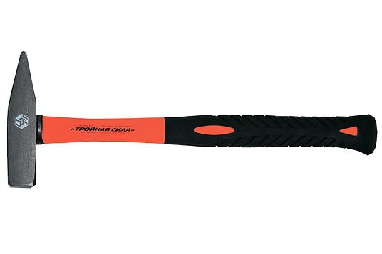 Молоток 200гр фиберглассовая ручка "Тройная сила" Центроинструмент