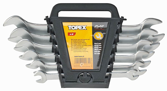 Набор ключей рожковых 6шт (6*17мм) , TOPEX