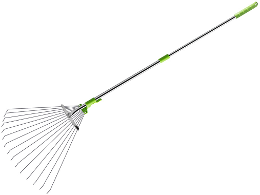 Грабли веерные Твой любимый сад телескопические 78,5/162 см, Центроинструмент