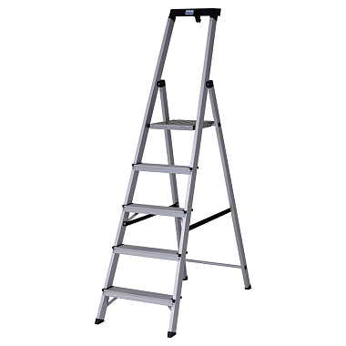 Стремянка 5 ступенчатая с полочкой, рабочая высота 3,02 м SELENA KRAUSE /Германия/