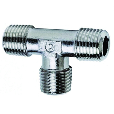 Уголок T 1/4"MMM (наружная резьба),  раб. давл до 20Бар, Elitech