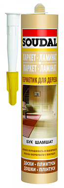 Герметик акриловый для древесины дуб 280 мл, НЕморозостойкий SOUDAL