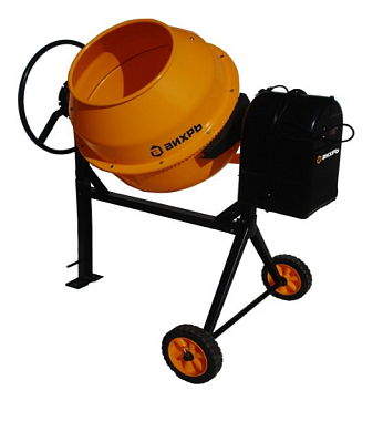 Бетонорастворосмеситель БМ 180, 800Вт, 220В, 180л, чугунный венец Вихрь
