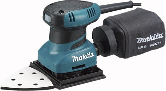 Шлифовальная машина вибрационная MAKITA BO4565 200Вт, плоск 112х190мм +треуг. подошва 96х96х96мм